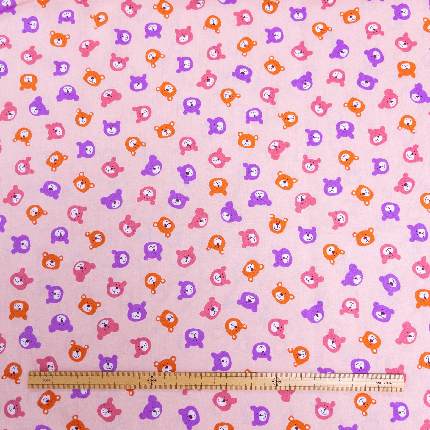 Japan | teddy bear head熊仔頭 | cotton printed board 純棉