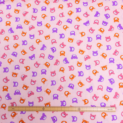 Japan | teddy bear head熊仔頭 | cotton printed board 純棉