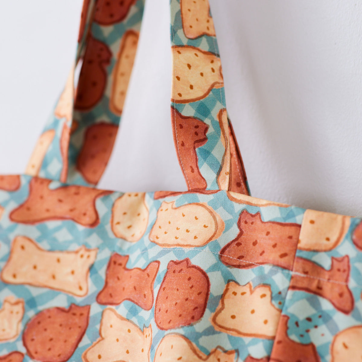 Japan | SAKAMOTO AKO 貓貓餅乾 - OYATSU | cotton printed oxford 純棉