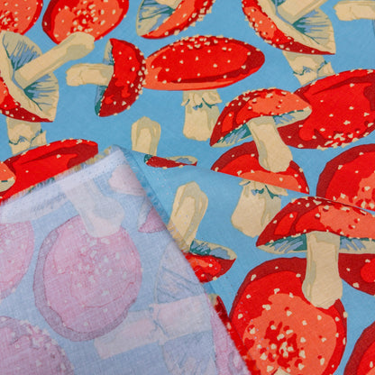 USA | Mushroom 蘑菇 | cotton printed sheeting 純棉