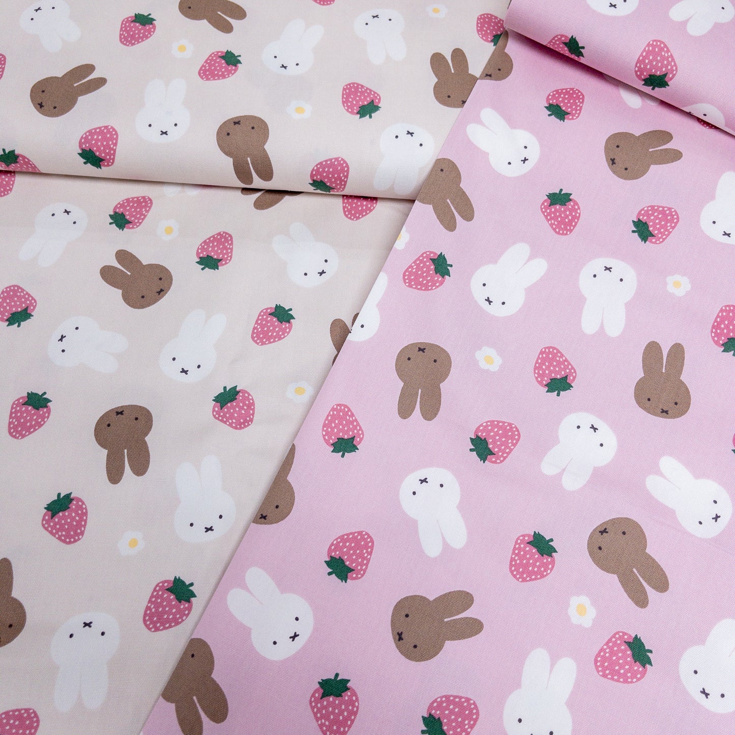 Japan | miffy & strawberry | cotton printed Oxford 純棉