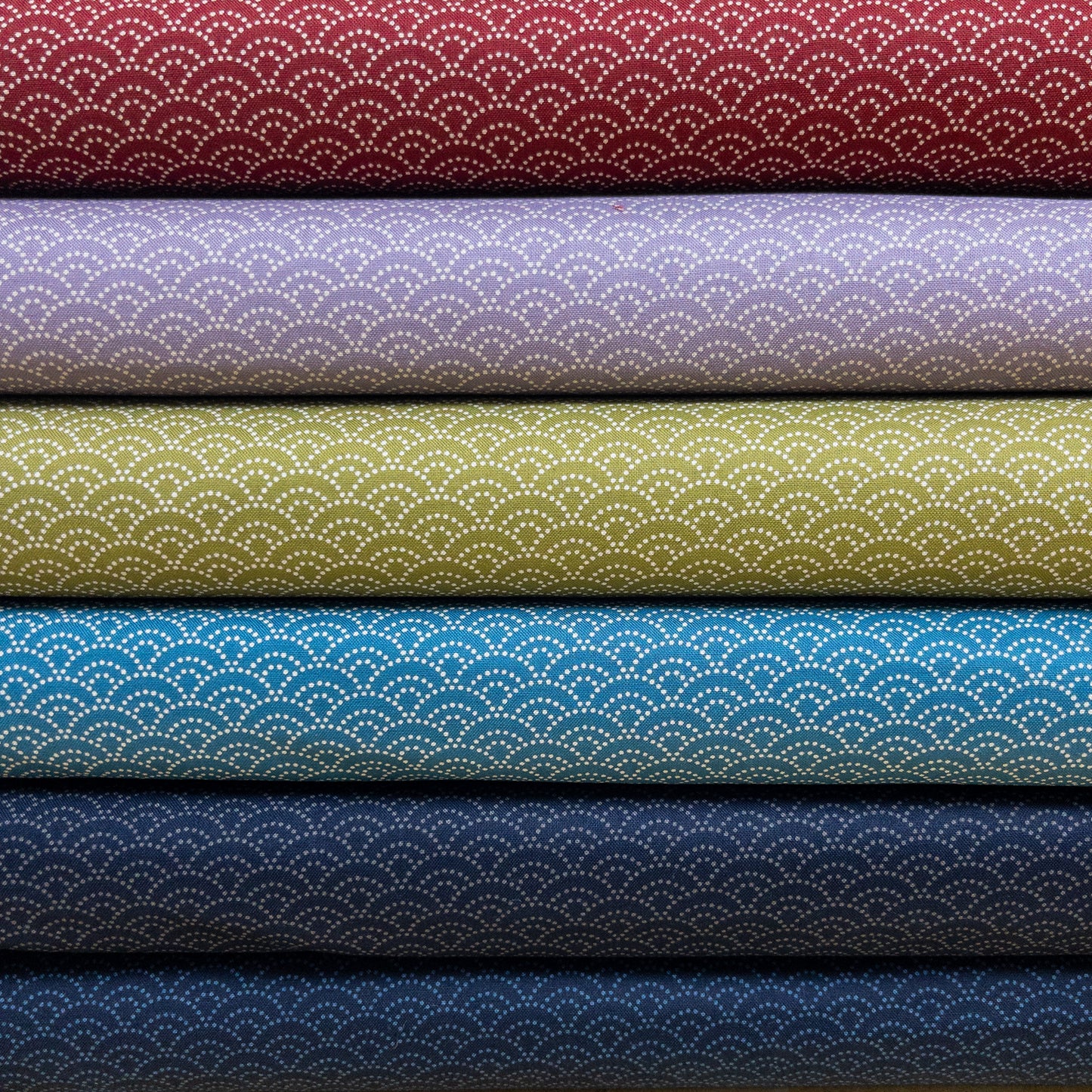 Japan | seigaiha 青海波 | cotton printed sheeting 純棉