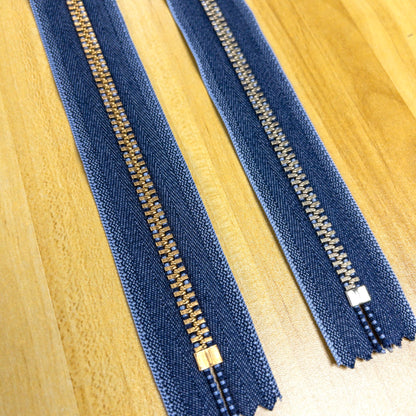 YKK Demin Metal close end zipper 40cm YKK 牛仔布金屬密尾拉鍊 40cm