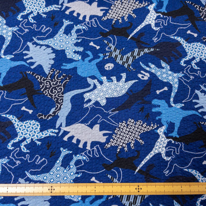 Japan | japanese dinosaurs 和風紋恐龍 | cotton seer sucker 泡泡棉浴衣布