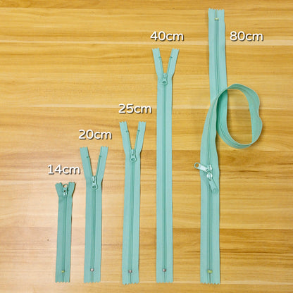 YKK Coil Nylon close end zipper 14cm round head 10 colors YKK尼龍密尾拉鍊 圓頭 14cm 10色