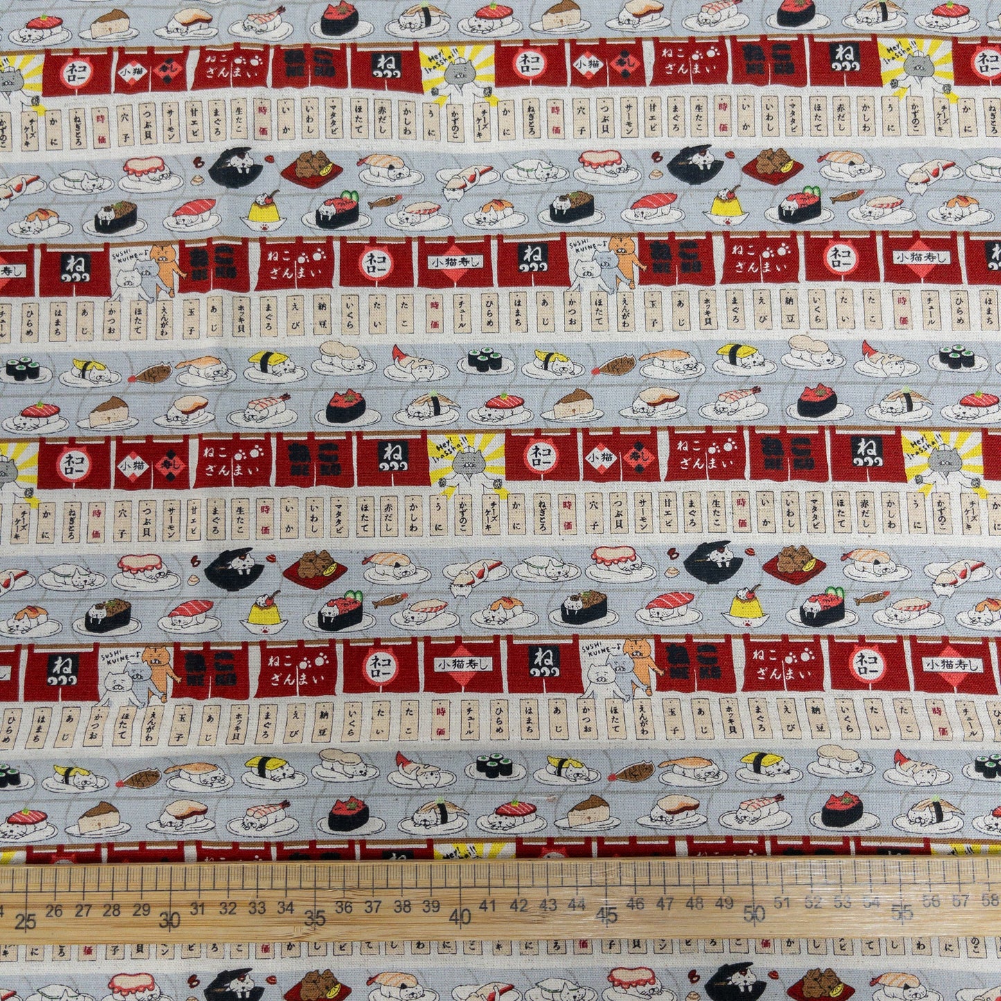 Kobayashi | sushi cat 迴轉壽司貓貓 | cotton linen 棉麻