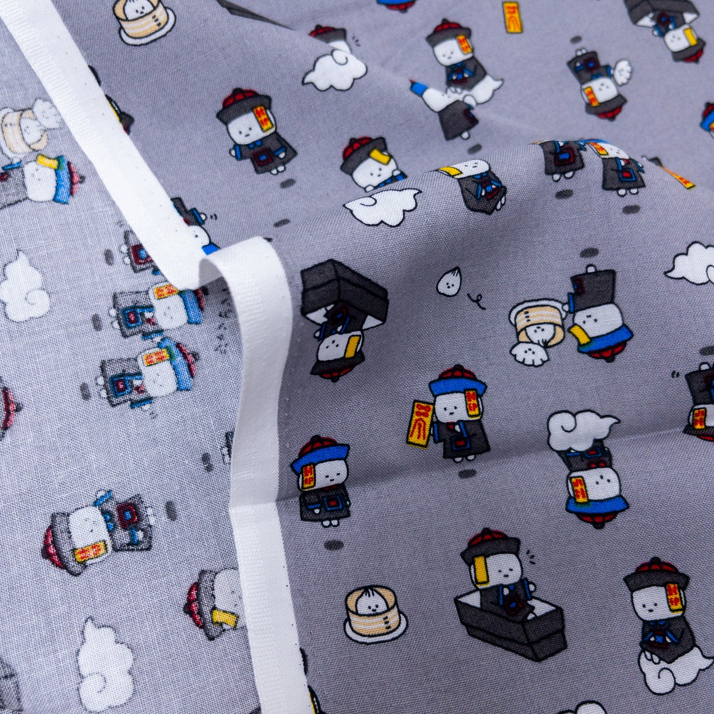 Japan | Chinese zombies 彊屍先生卡通布 | cotton printed sheeting 純棉