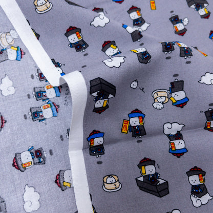 Japan | Chinese zombies 彊屍先生卡通布 | cotton printed sheeting 純棉