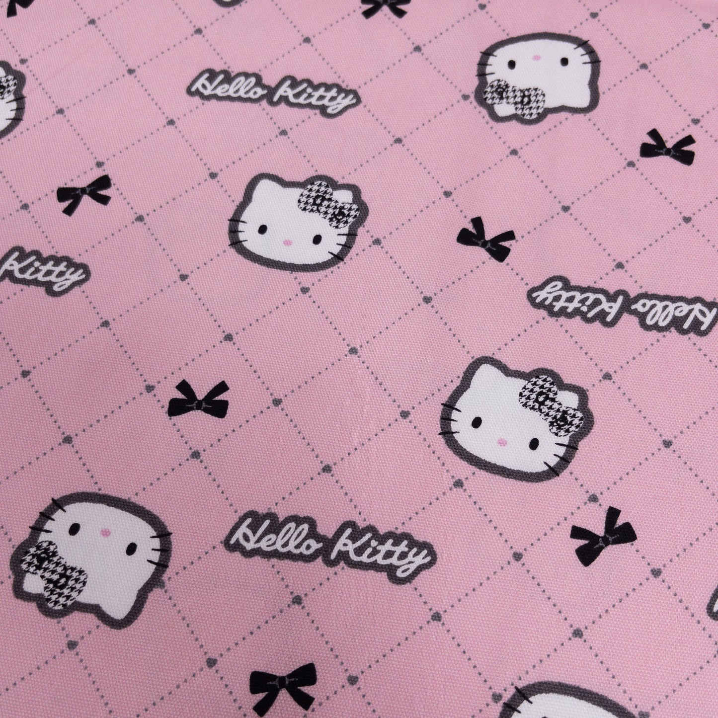 Japan | hello kitty 格紋 | cotton printed oxford 純棉