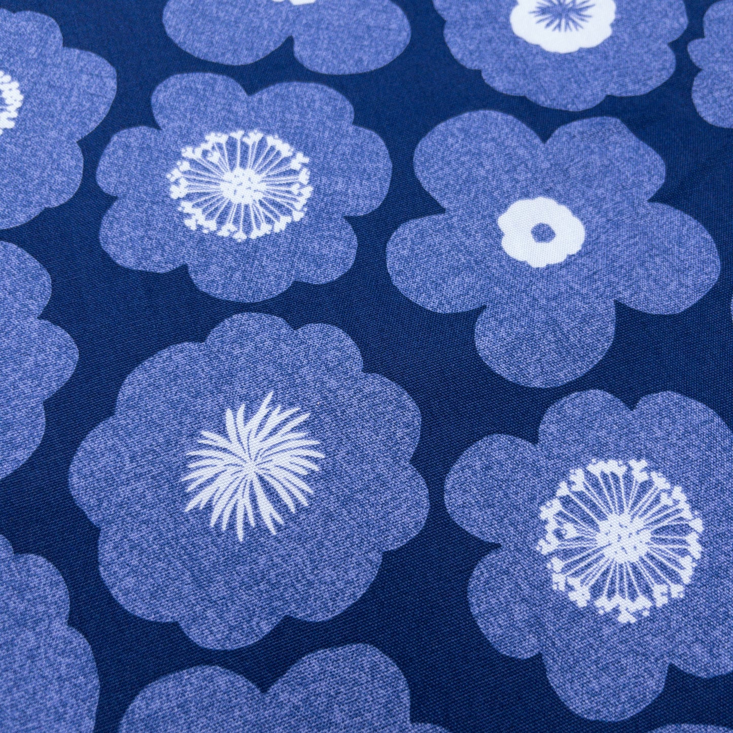 Japan | denim blue flowers 藍色牛仔花朵 | cotton printed oxford 純棉