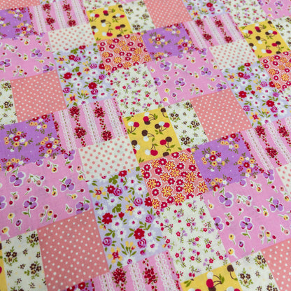 Japan | Petite Floral Polka Dot Patchwork 細花圓點拼布 | cotton printed sheeting