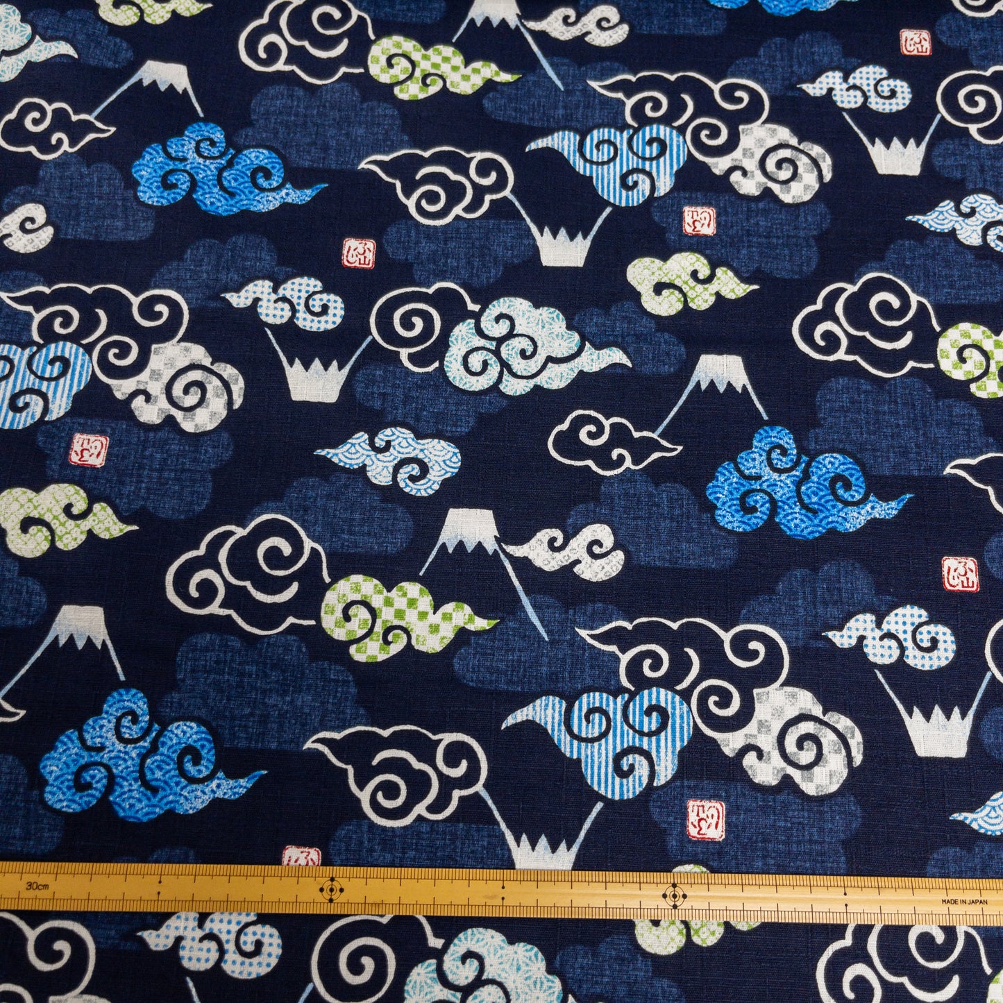 Japan | fujisan clouds 卡通富士山雲 | cotton printed sheeting 純棉