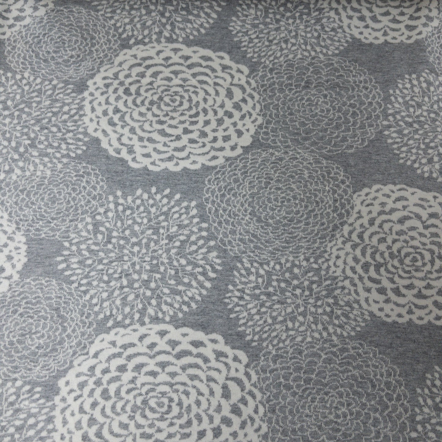 maffon | dahlia navy 大麗花 深藍 | cotton jacquard knit 雙面純棉提花針織 - 160cm