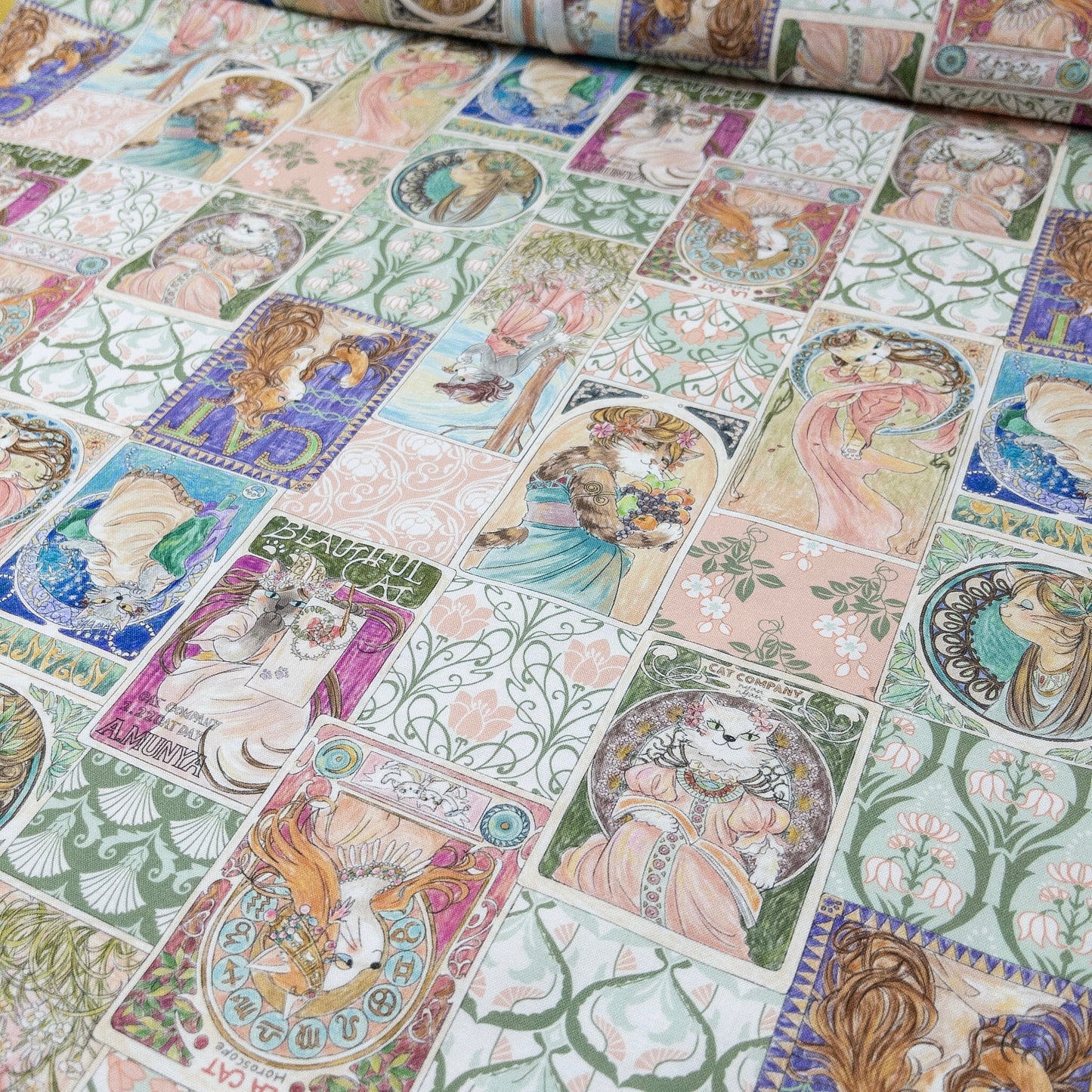 Japan | 『Hoyoka』Art Cats新藝術風格貓貓 | cotton printed sheeting 純棉