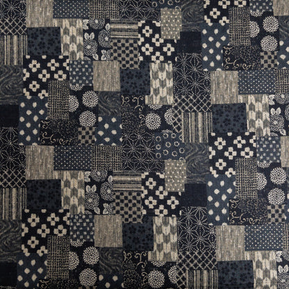 Japan | patchwork pattern 拼布圖案 | cotton printed poplin 竹節純棉