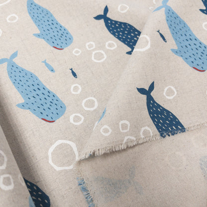 Japan | bubbles whale 泡泡鯨鯊 | cotton linen 棉麻