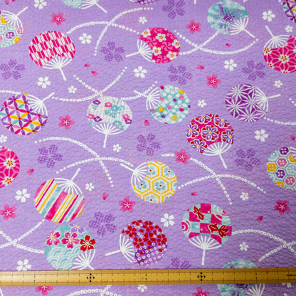 Japan | Japanese summer 夏祭扇子 | cotton seer sucker 泡泡棉浴衣布