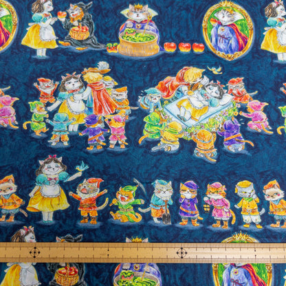 Japan | 『Hoyoka』Snow White Cats 白雪貓貓 | cotton printed sheeting 純棉