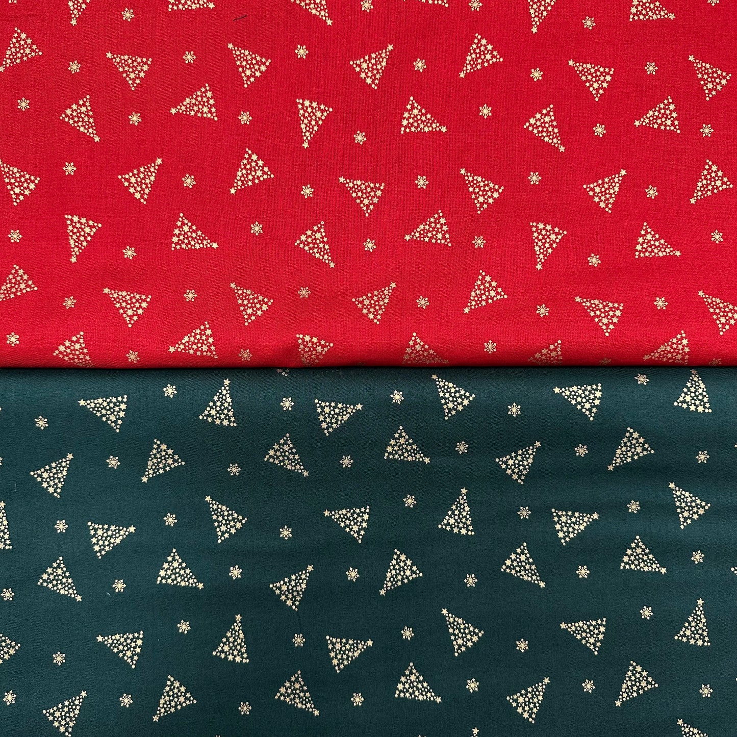 Japan | gilded christmas tree 燙金聖誕樹 | cotton printed sheeting 純棉