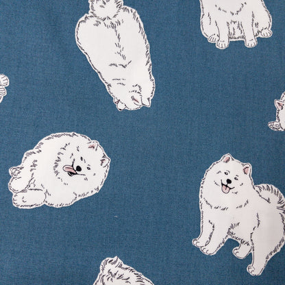 Japan | Samoyed 西摩狗狗 | cotton printed oxford 純棉