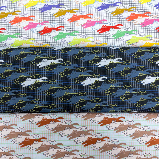 nora. | disco cat 電子貓貓 | cotton printed sheeting 純棉