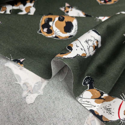 Japan | calico cat 三色貓 | cotton printed oxford 純棉