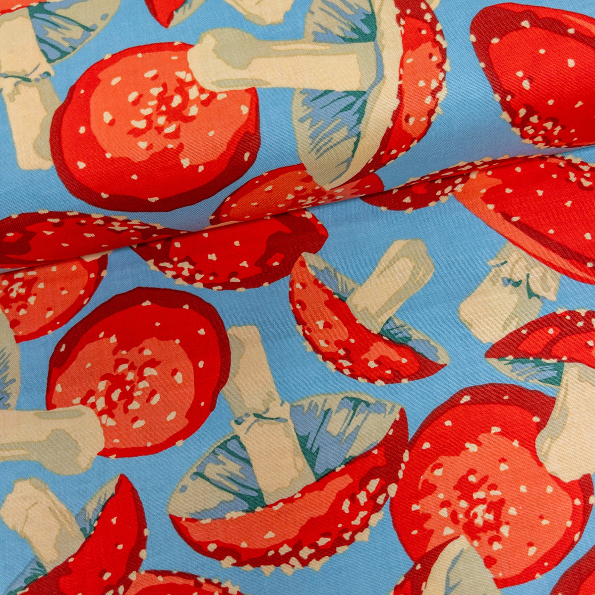 USA | Mushroom 蘑菇 | cotton printed sheeting 純棉