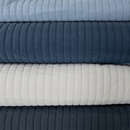 Japan | stripe 間條 | water repellent quilted fabric 防潑水 微磨毛薄夾棉布