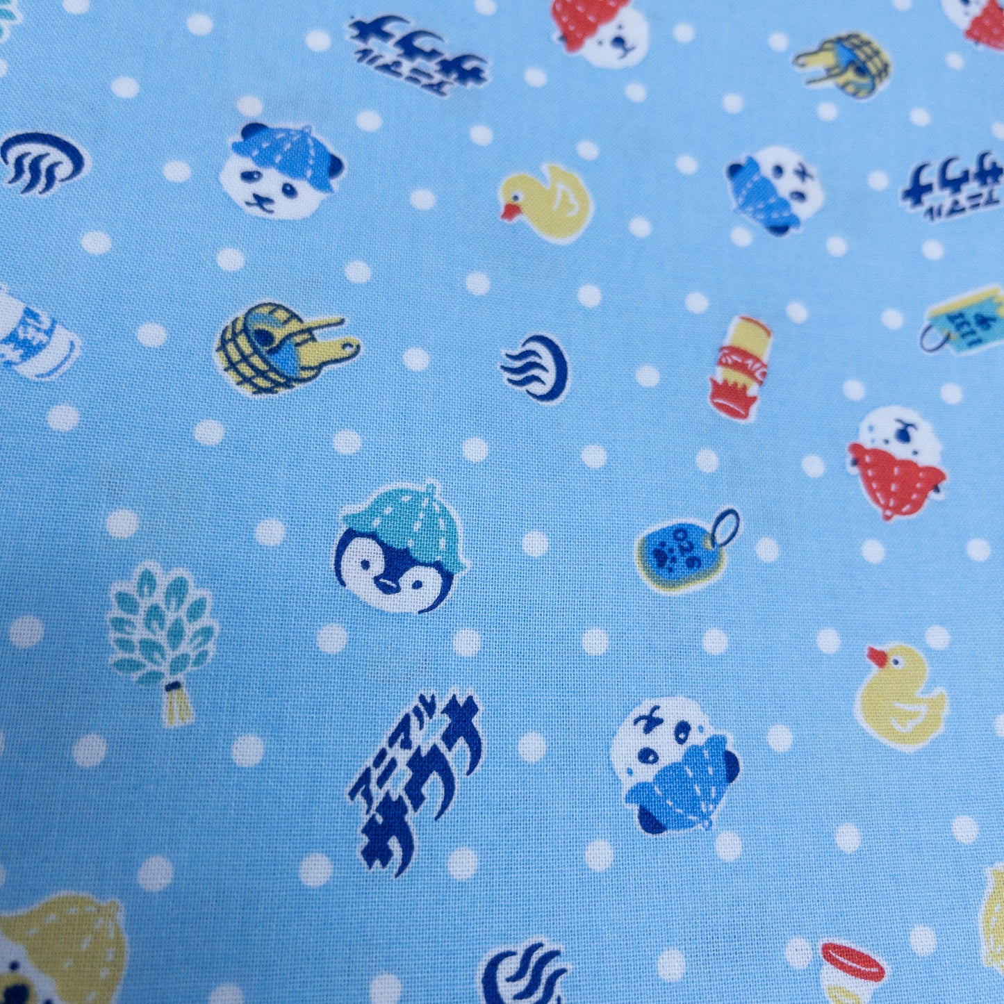 Japan | shirokuma shaved ice 白熊冰 | cotton printed sheeting 純棉