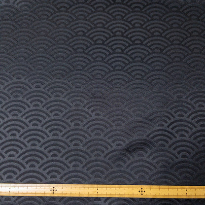 Japan | sparkling asanoha pattern 雙面暗紋令面和風圖案 麻之葉 青海波 | brocade jacquard 錦緞