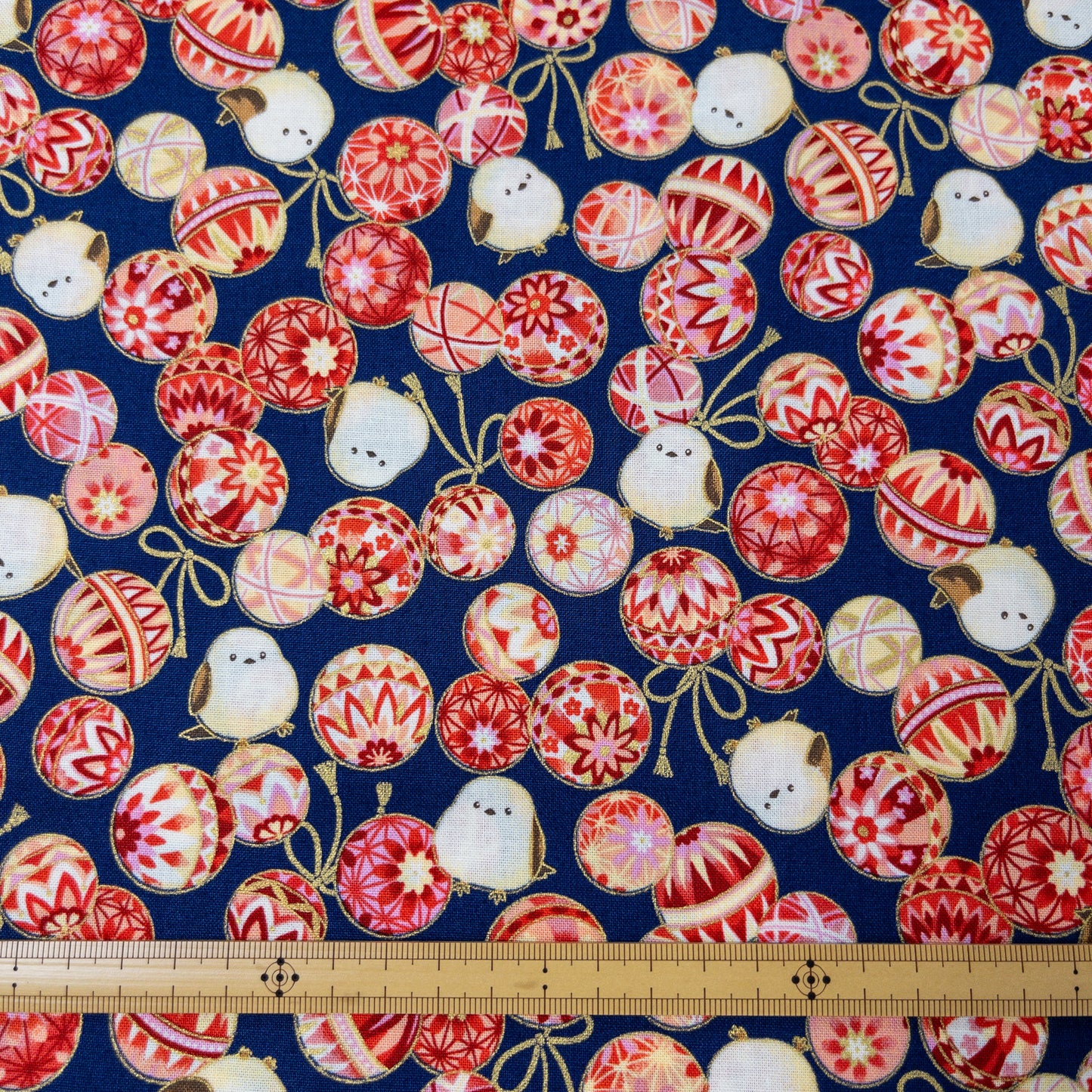 Quilt Gate | birds 雪之妖精波波球 | cotton printed sheeting 純棉