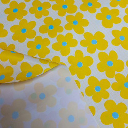 Korea | 黃色花花 | waterproof fabric 防水布