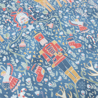USA | Joy to the world 冬日胡桃夾子 | OEKO-TEX® Standard 100 cotton printed sheeting 純棉