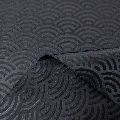 Japan | sparkling asanoha pattern 雙面暗紋令面和風圖案 麻之葉 青海波 | brocade jacquard 錦緞