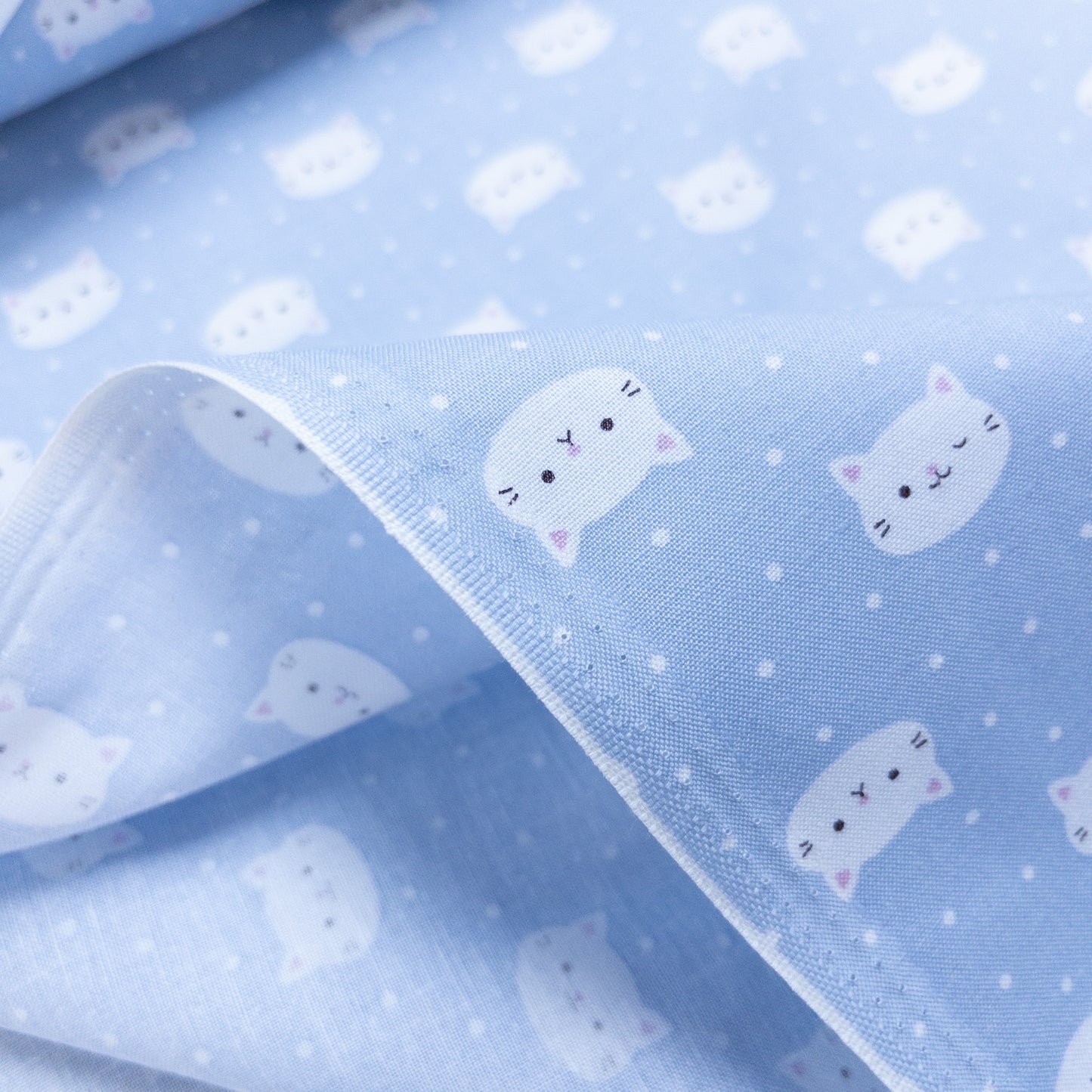 Japan | dots kitten 波點貓咪 | cotton printed sheeting 純棉