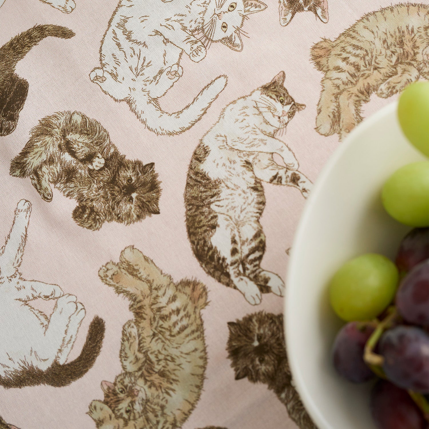 Japan | 365 cat. art cats everywhere 到處都是貓貓 | cotton printed sheeting 純棉