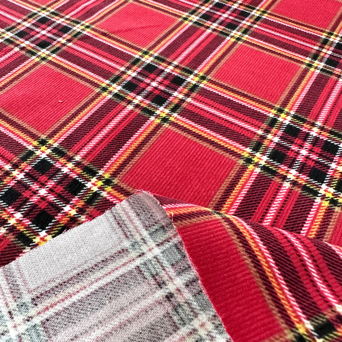 Japan | tartan 方格紋 | cotton printed corduroy 薄燈芯絨