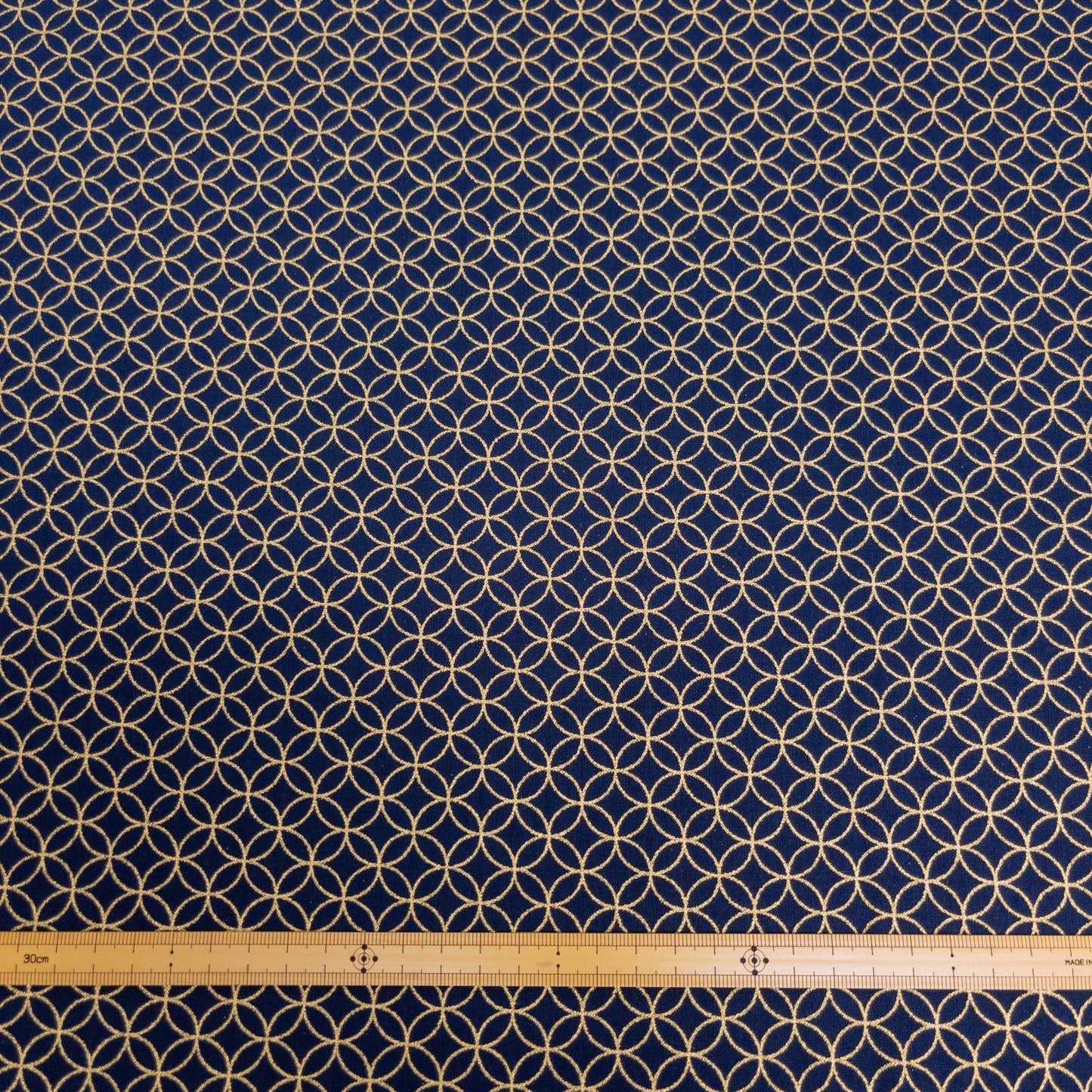 Japan | gilded shippo 燙金七寶 | cotton printed sheeting