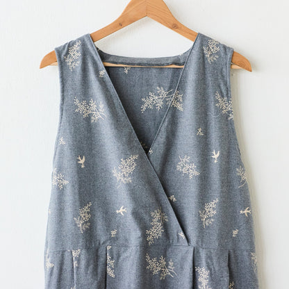 Japan | VIYELLA Mimosa 花束刺繡 | cotton yarn dyed embroidery 法蘭絨純棉