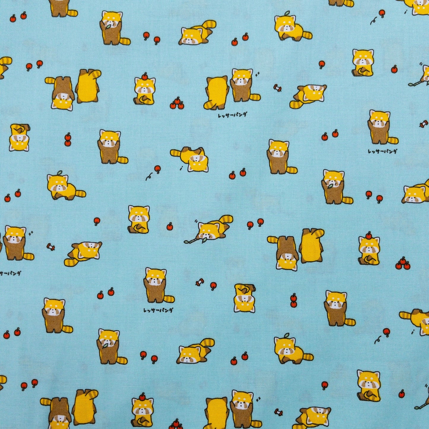 Japan | Red panda 小熊貓 | cotton printed sheeting 純棉