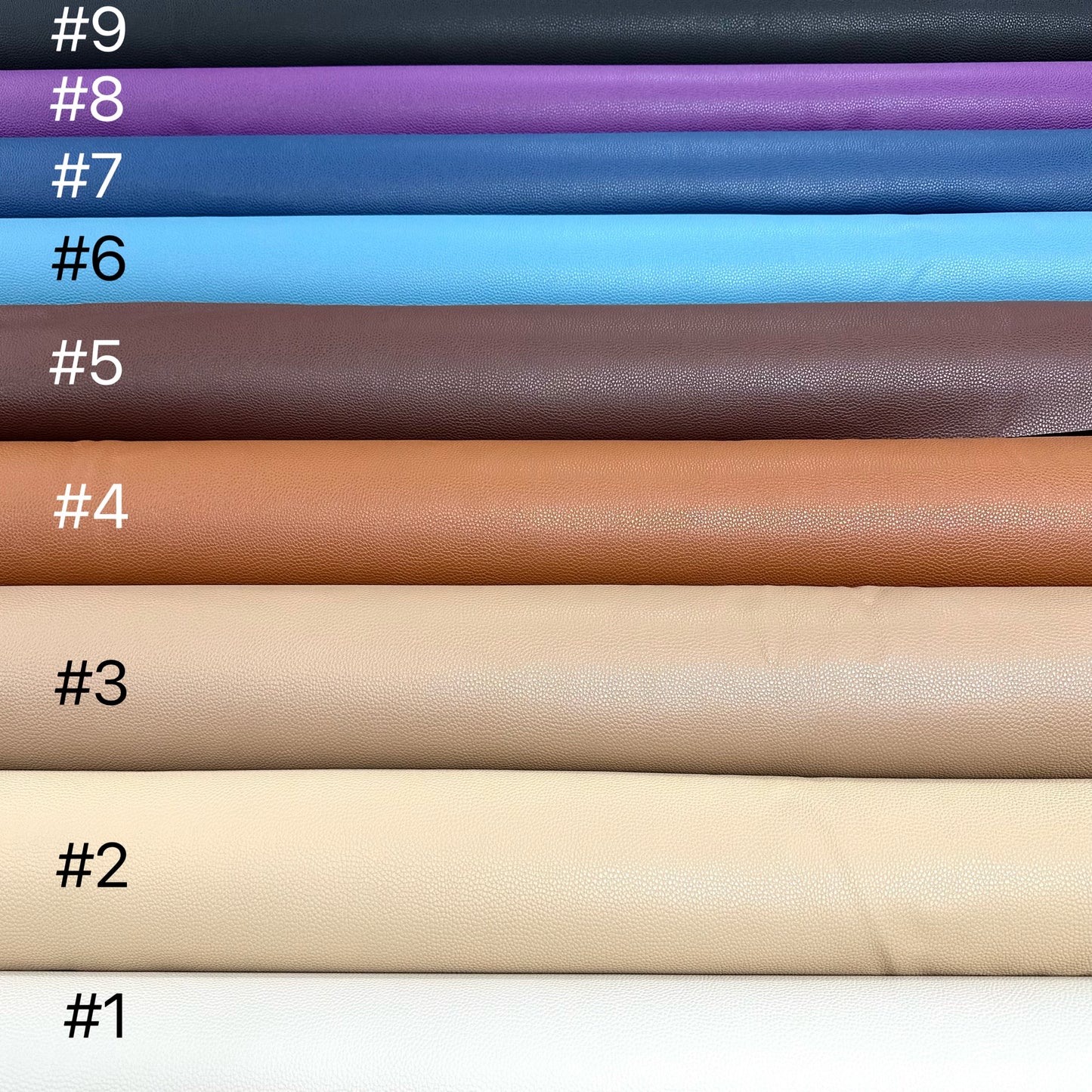 Korea | Solid colour 純色 荔枝紋 | artificial leather 人造皮革