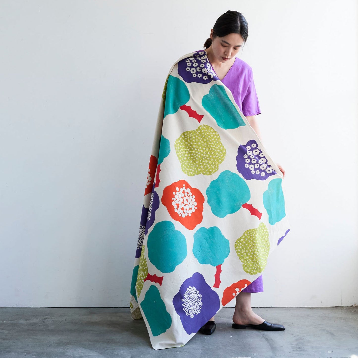 echino | Cloud flower | cotton linen 棉麻