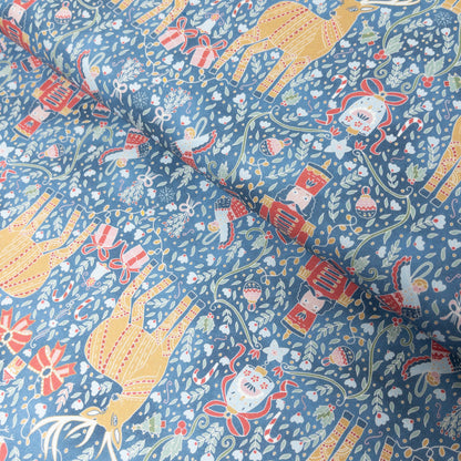 USA | Joy to the world 冬日胡桃夾子 | OEKO-TEX® Standard 100 cotton printed sheeting 純棉
