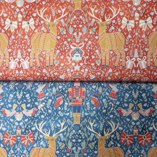 USA | Joy to the world 冬日胡桃夾子 | OEKO-TEX® Standard 100 cotton printed sheeting 純棉