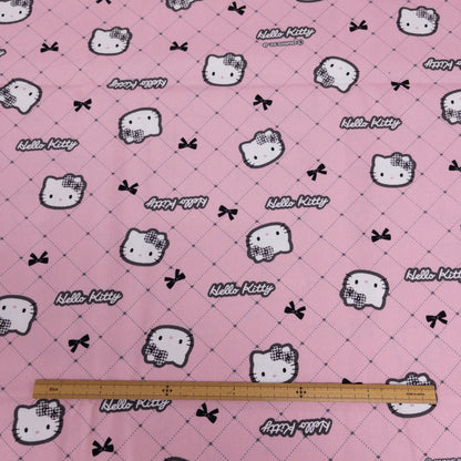 Japan | hello kitty 格紋 | cotton printed oxford 純棉