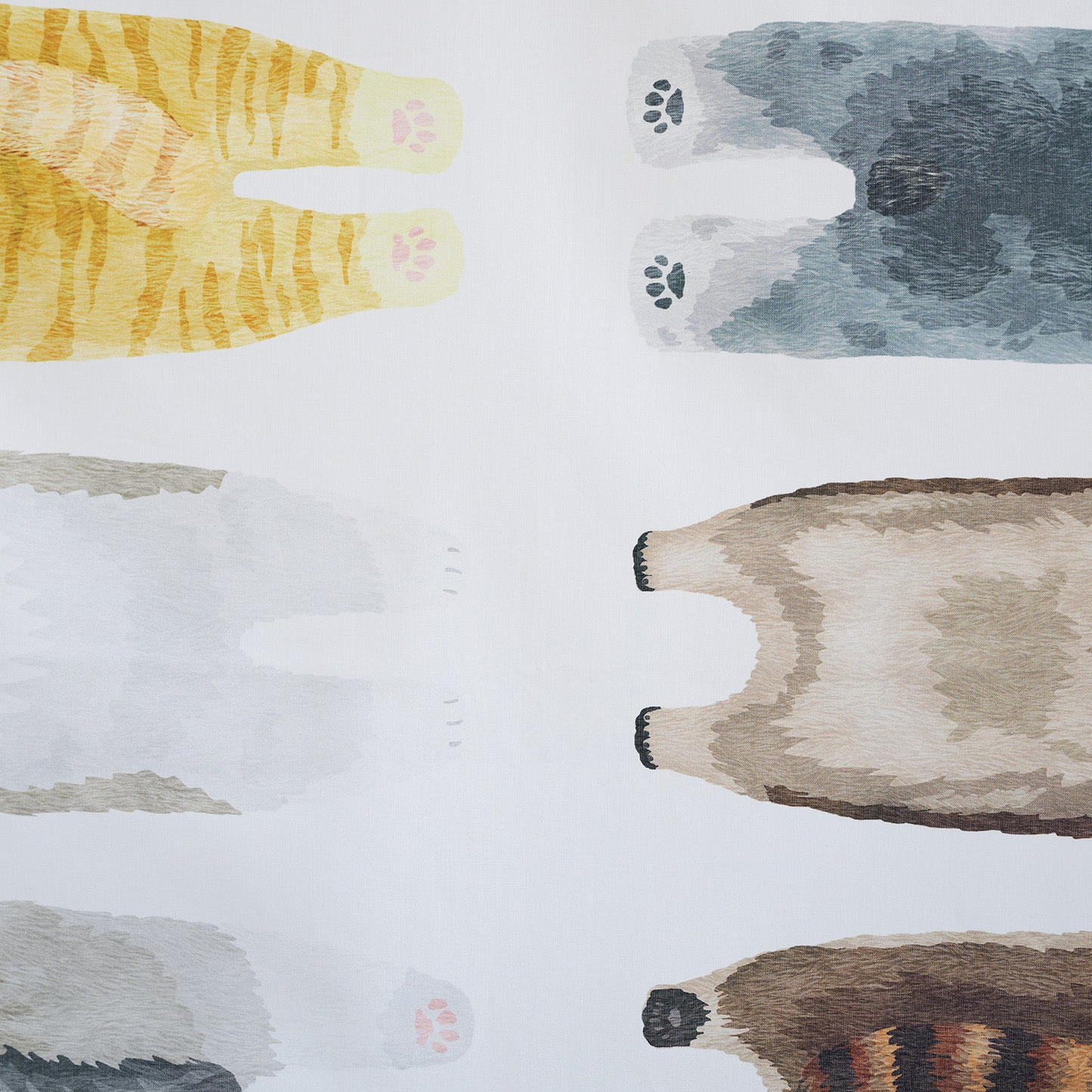 kokka home deco 趴趴動物 | cotton printed sheeting panel 純棉
