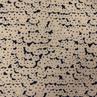 maffon | cat face black khahi 貓貓頭 黑+卡其色 | cotton jacquard knit 雙面純棉提花針織 - 160cm