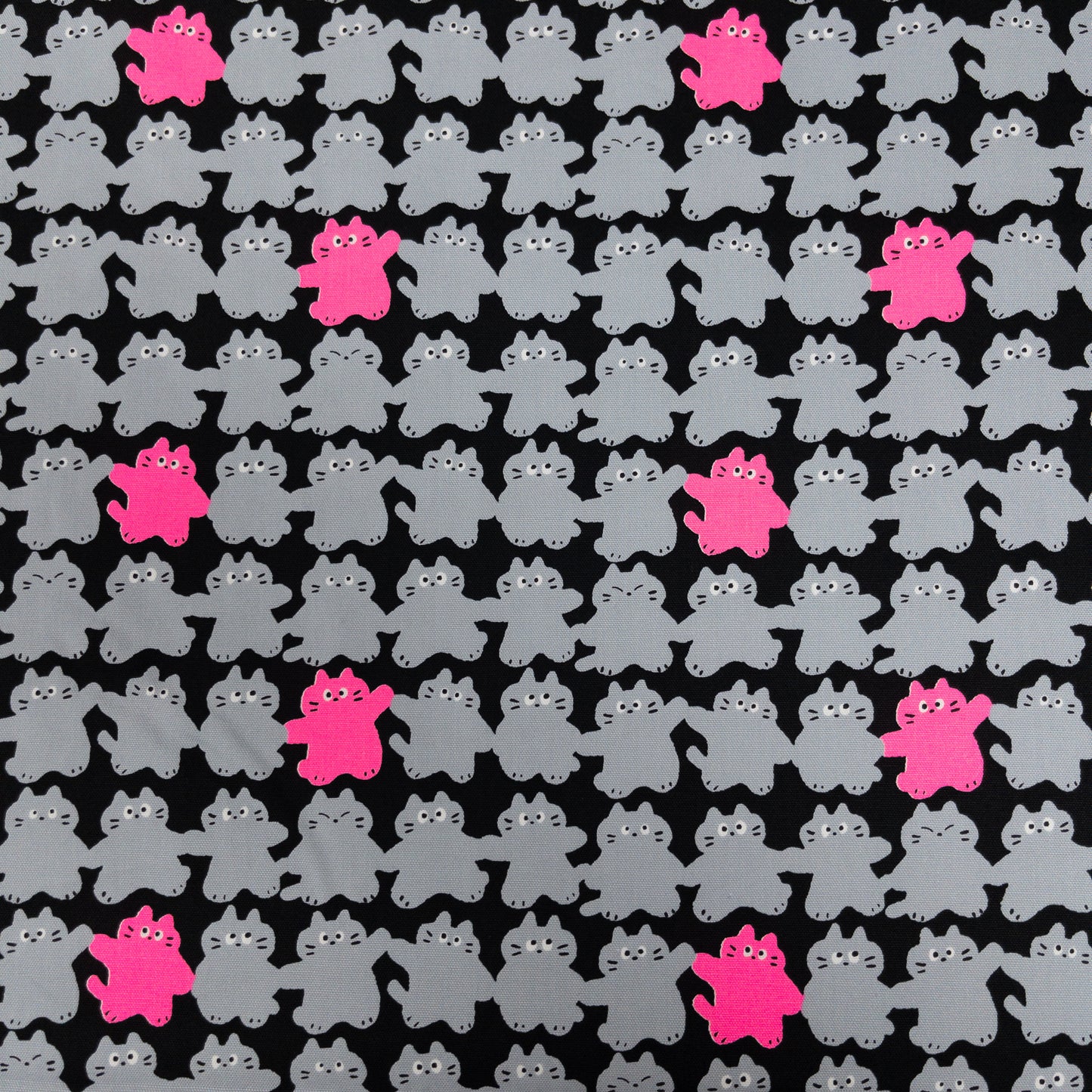 Japan | calico cat hand in hand 貓貓手拉手 | cotton printed oxford 純棉