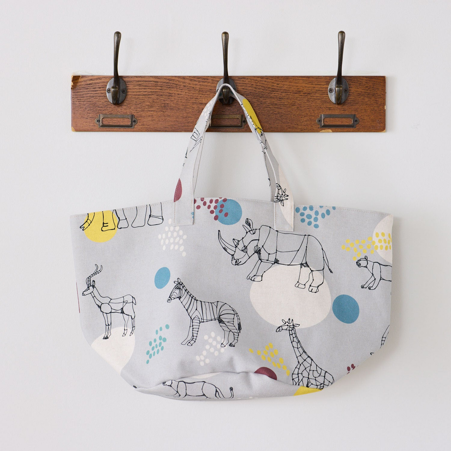 ＋HAyU fabric | African animals 非洲動物 | cotton linen printed canvas 棉麻