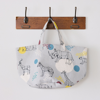 ＋HAyU fabric | African animals 非洲動物 | cotton linen printed canvas 棉麻